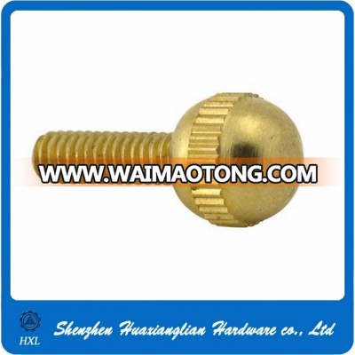 OEM CNC Machined Polished Round Brass Ball Head Screw