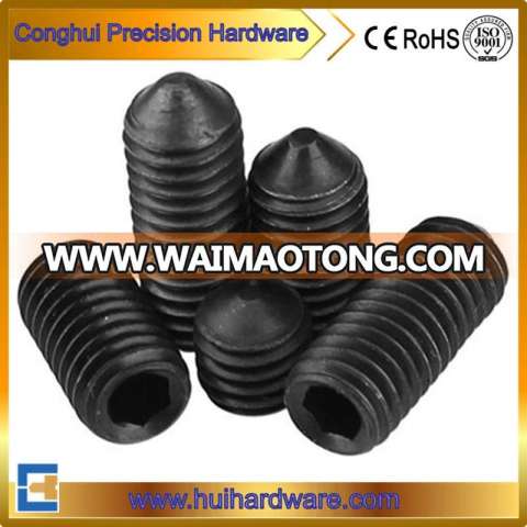 Grade 12.9 Hex Socket Set Screws with Cone Point DIN914