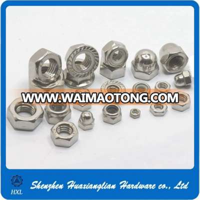 All Types M2 M3 M6 M8 M10 Stainless Steel 304 DIN 934 DIN985 Hex Lock Nut