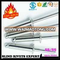 HIGH QUALITY A2 A4 304 316 FACTORY STAINLESS RIVET STIANLESS STEM STAINLESS STEEL BLIND POP RIVET