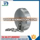 Sanitary Hygienic Stainless Steel 4 Slot Blank Nut with Chain