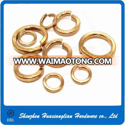 Copper/Brass Split Spring Washer DIN 127