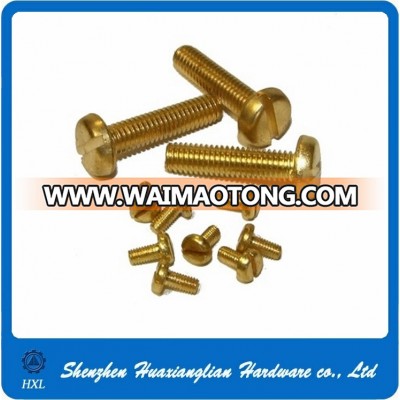 Slotted Pan Head Brass Screw